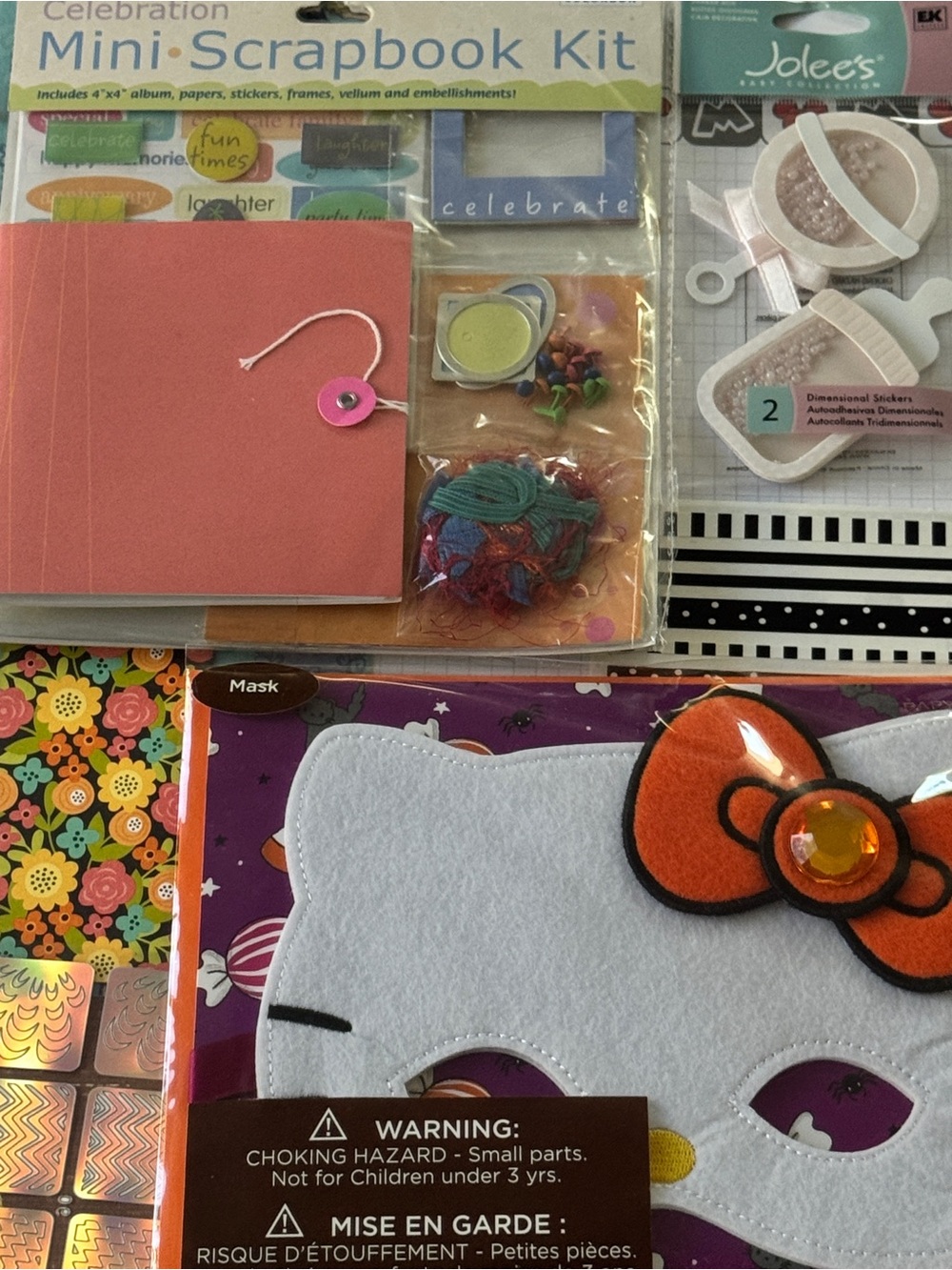Scrapbooking LARGE lot Jolees DisneyMickey Princesses HelloKitty Papyrus ALL NEW - Picture 6 of 8